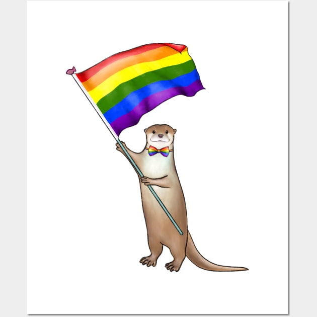 Pride Otter Wall Art by OtterFamily